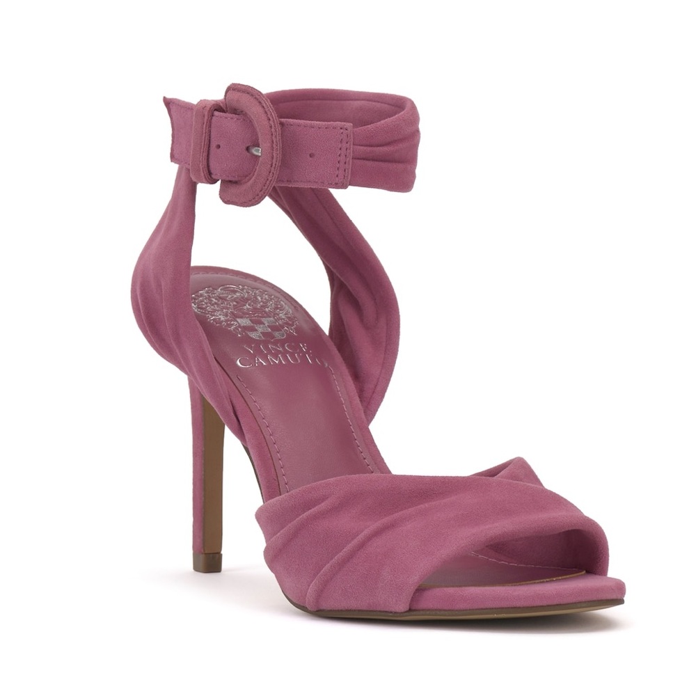 Vince Camuto Berry Pink Suede High Heel Dress Sandals Stiletto